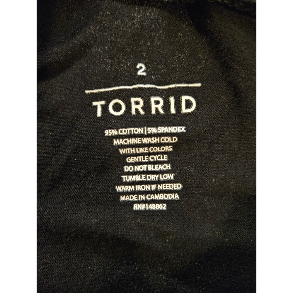Torrid Bundle 2 Lot of 2 Pairs Floral Leggings Womens Plus Size 2 2X Comfy Cozy - Picture 3 of 10